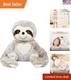 4.5 Lbs Weighted Stuffed Sloth For Sensory Support & Relaxation Kids & Adults