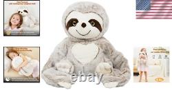 4.5 lbs Weighted Stuffed Sloth for Sensory Support & Relaxation Kids & Adults