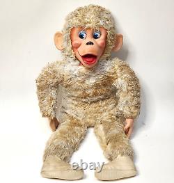 42 Vintage 1960 My Toy Creation Rubber Face White Monkey Stuffed Animal Plush