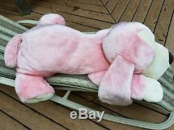 48 Rare Animal Alley Toy Darby Pink Dog Jumbo Large Stuffed Puppy Plush Pillow