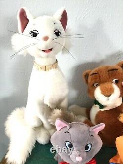 5 Disney Aristocats Thomas Duchess Berlioz Toulouse Marie Kitty Cat Plush Family