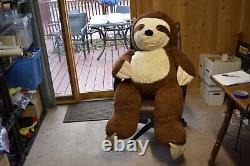 5 Foot Tall Huge Giant Jumbo Sloth Plush Stuffed Animal Awesome