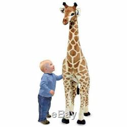 53in Tall Giraffe Stuffed Toy Animal Kids Plush Cuddly Giant Big Polyester Large