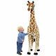 53in Tall Giraffe Stuffed Toy Animal Kids Plush Cuddly Giant Big Polyester Large