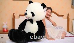 55''/140cm Giant Huge Big Panda Teddy Bear Plush Soft Toys Panda Doll Xmas Gifts