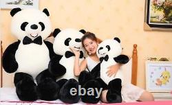 55''/140cm Giant Huge Big Panda Teddy Bear Plush Soft Toys Panda Doll Xmas Gifts