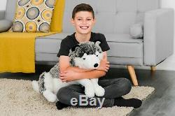 60cm Large Stuffed Wild Republic Wolf Teddy Super Plush Siberian Husky Toy Gift