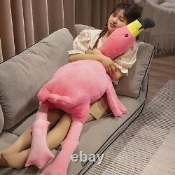 63 Flamingo Stuffed Animal Plush Pillow Giant Stuffed Animal Plush Doll Pink