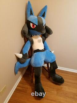 70 Life Size Lucario Plush Giant Stuffed Animal Huge Pokemon Large Soft Teddy