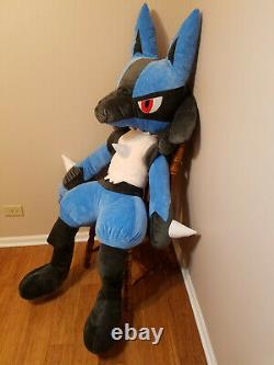 70 Life Size Lucario Plush Giant Stuffed Animal Huge Pokemon Large Soft Teddy