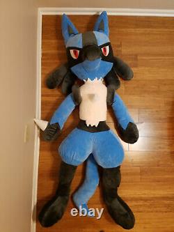 70 Life Size Lucario Plush Giant Stuffed Animal Huge Pokemon Large Soft Teddy