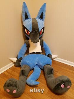 70 Life Size Lucario Plush Giant Stuffed Animal Huge Pokemon Large Soft Teddy