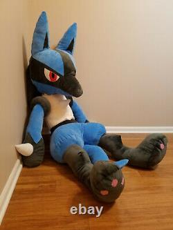 70 Life Size Lucario Plush Giant Stuffed Animal Huge Pokemon Large Soft Teddy