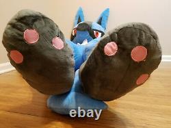 70 Life Size Lucario Plush Giant Stuffed Animal Huge Pokemon Large Soft Teddy