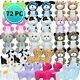 72 Pack Small Stuffed Animals Bulk 7 To 9 Inch Wholesale Plush Claw Machine Toys
