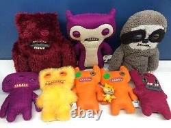 8 Fuggler Plush Toy Teeth Monster Doll Stuffed Animal Plush Orange Red Yellow