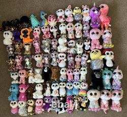 88 TY Beanie Boo And Flippables Sequins Stuffed Animal Plush Lot