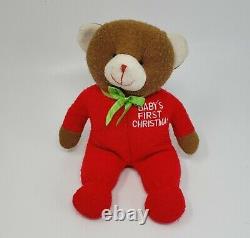 9 Aurora 1999 Just Friends Baby's 1st Christmas Teddy Bear Stuffed Animal Plush