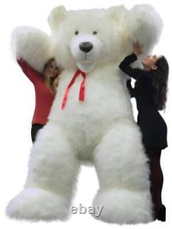 9 Foot Giant White Teddy Bear Soft Plush Huge Stuffed Animal Gigantic Made USA