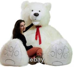 9 Foot Giant White Teddy Bear Soft Plush Huge Stuffed Animal Gigantic Made USA