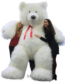 9 Foot Giant White Teddy Bear Soft Plush Huge Stuffed Animal Gigantic Made USA