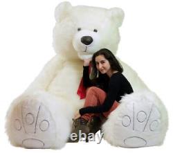 9 Foot Giant White Teddy Bear Soft Plush Huge Stuffed Animal Gigantic Made USA