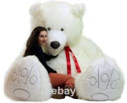 9 Foot Giant White Teddy Bear Soft Plush Huge Stuffed Animal Gigantic Made USA