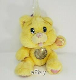 9 Vintage 1995 Fantasy Ltd Yellow Twinkle Bears Teddy Stuffed Animal Plush Toy