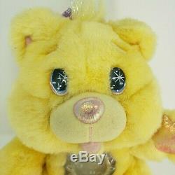 9 Vintage 1995 Fantasy Ltd Yellow Twinkle Bears Teddy Stuffed Animal Plush Toy