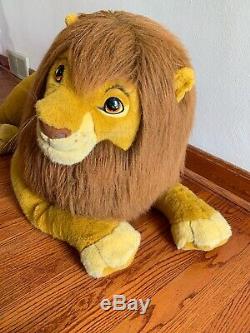 90s Vintage Disneys The Lion King Large Adult Simba Plush 40 Douglas Co. HUGE
