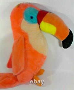 Acme TOUCAN Plush 1983 JUMBO Orange Stuffed Animal Rainforest Tropical Bird 2 FT