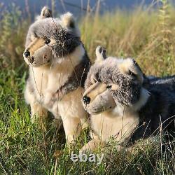Alawa and Maverick Plush Timber Wolves- Collector Quality Plush Stuffed Animals