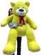 American Made 5 Foot Yellow Teddy Bear Soft Big Plush Large Stuffed Animal New