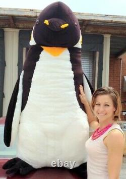 American Made Giant 5 Foot Stuffed Penguin Huge Soft Oversized Plush Animal