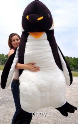 American Made Giant 5 Foot Stuffed Penguin Huge Soft Oversized Plush Animal