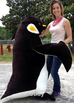 American Made Giant 5 Foot Stuffed Penguin Huge Soft Oversized Plush Animal