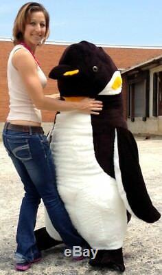 American Made Soft Stuffed Giant 5 Foot Penguin Big Plush Animal Made in USA