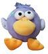 Angry Birds Crazy Eye Eggs Purple Bird Plush 17 Stuffed Animal Toy Hair Rare