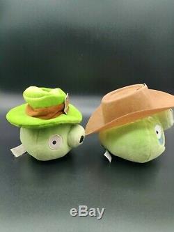 Angry Birds Plush St Patrick Cowboy Hat Pigs 5 Lot of 2