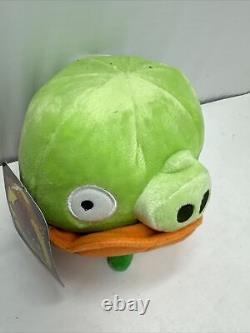 Angry Birds Pumpkin Halloween Pig Green Plush 5 RARE Stuffed Animal With Tag