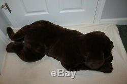 Animal Alley Lifesize Brown Chocolate Lab Puppy Dog Realistic Plush 43 Labrador