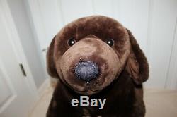 Animal Alley Lifesize Brown Chocolate Lab Puppy Dog Realistic Plush 43 Labrador