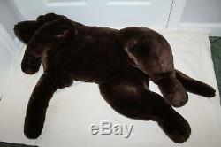 Animal Alley Lifesize Brown Chocolate Lab Puppy Dog Realistic Plush 43 Labrador