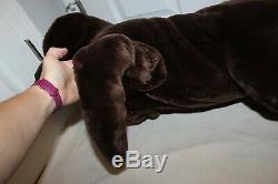 Animal Alley Lifesize Brown Chocolate Lab Puppy Dog Realistic Plush 43 Labrador