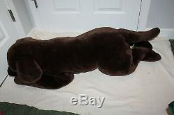 Animal Alley Lifesize Brown Chocolate Lab Puppy Dog Realistic Plush 43 Labrador