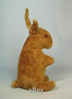 Antique Old Velvet Velveteen Rabbit Bunny Plush Stuffed Animal Steiff 10