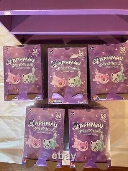 Aphmau MeeMeows Lot Litter 4 Mystery 6 Plush Set of 5 Display Case Included