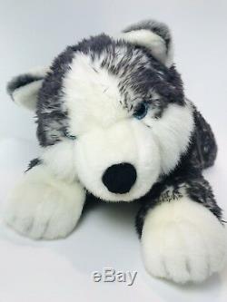 Aurora 28 Flopsies Super Mush Husky Wolf Stuffed Animal Dog Plush Soft Rare
