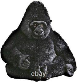 Aurora 45 in. Gunga Miyoni Stuffed Animal Plush Toy Black Gorilla
