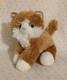 Aurora Cat Kitten Brown White Floppy Stuffed Animal Plush Toy 6 Blue Eyes